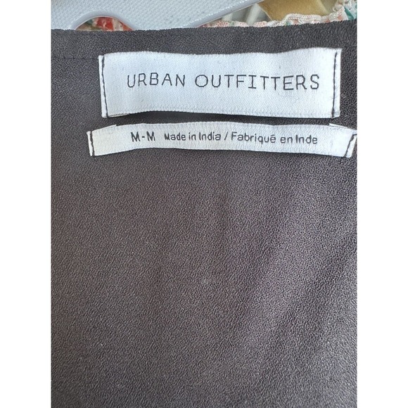 Urban Outfitters Rosalee V-Neck Flutter Sleeves A-line Mini Dress Black Sz M - Picture 14 of 16